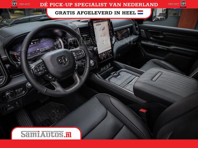 Dodge 1500 Ram LIMITED NIGHT H.O 540PK 706 Nm 2025 | XB9 | MASSAGE | BOM VOL | CREW CAB | DUBBELE CABINE | GRIJSKENTEKEN | 5 PERSOONS | DE MEEST LUXUEUZE en BEGEERDE Pick-up VOORRAAD NR 2369 - 5128