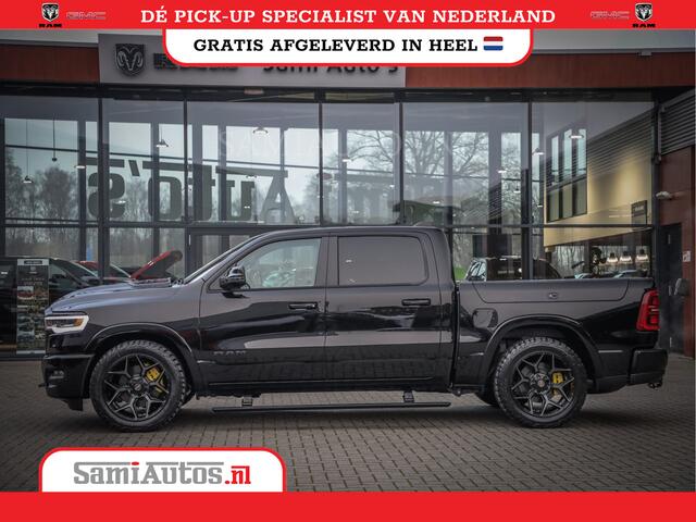 Dodge 1500 Ram LIMITED NIGHT H.O 540PK 706 Nm 2025 | XB9 | MASSAGE | BOM VOL | CREW CAB | DUBBELE CABINE | GRIJSKENTEKEN | 5 PERSOONS | DE MEEST LUXUEUZE en BEGEERDE Pick-up VOORRAAD NR 2369 - 5128