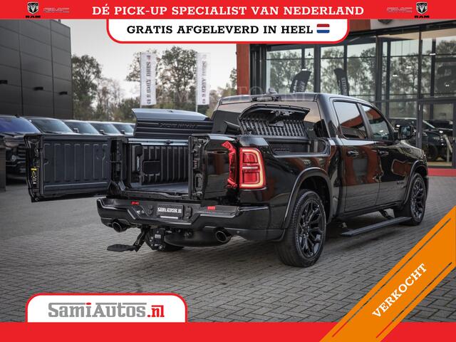Dodge 1500 Ram LIMITED SPORT DE MEEST LUXUEUZE PICK UP HIGH OUTPUT H.O 540PK 706 Nm 2025 | XB9 | MASSAGE | BOM VOL | CREW CAB | DUBBELE CABINE | GRIJSKENTEKEN | VOORRAAD NR 2303 - 7694