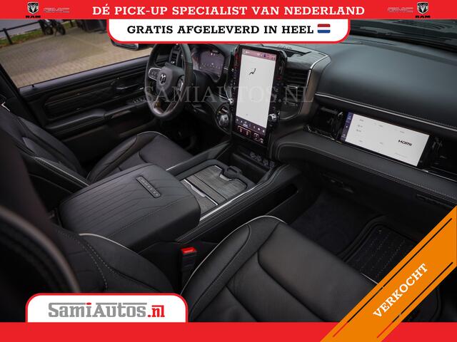 Dodge 1500 Ram LIMITED SPORT DE MEEST LUXUEUZE PICK UP HIGH OUTPUT H.O 540PK 706 Nm 2025 | XB9 | MASSAGE | BOM VOL | CREW CAB | DUBBELE CABINE | GRIJSKENTEKEN | VOORRAAD NR 2303 - 7694