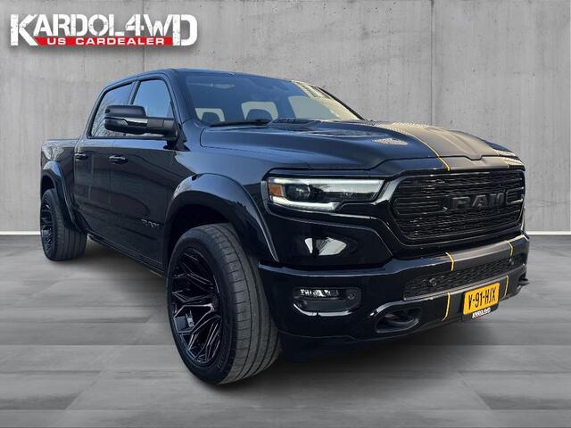 Dodge 1500 Ram 5.7 V8 e-torc 4x4 Crew Cab Limited | Bakflip | Virtual spiegel | Virtual dashboard| Powervalve | Wideboddy | 4PLAY velgenset 22''| Special striping | Geheel rijklaar incl. Garantie