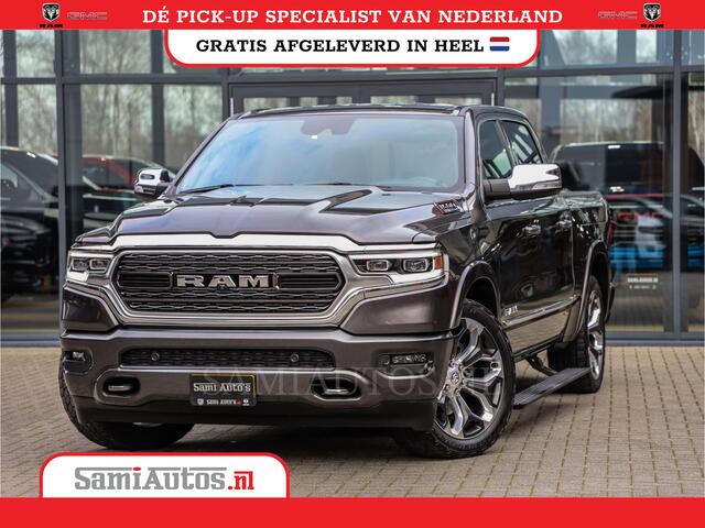 Dodge 1500 Ram LIMITED RAMBOX | LUCHTVERING | 5.7 V8 4X4 | MULTI TAILGATE | HUD | ADAPTIVE CRUISE | EERSTE EIGENAAR | LPG PRINS | 3500KG 360 CAMERA | LANE ASSIST | MEMORY SEATS | DUBBELE CABINE | CREWCAB
