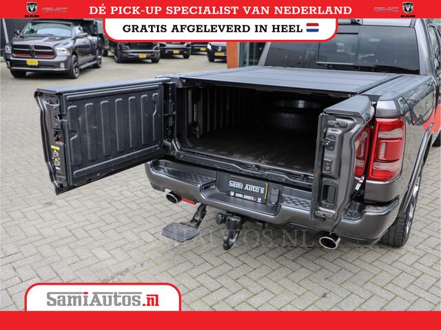 Dodge 1500 Ram LIMITED RAMBOX | LUCHTVERING | 5.7 V8 4X4 | MULTI TAILGATE | HUD | ADAPTIVE CRUISE | EERSTE EIGENAAR | LPG PRINS | 3500KG 360 CAMERA | LANE ASSIST | MEMORY SEATS | DUBBELE CABINE | CREWCAB