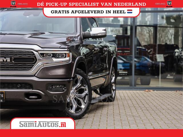 Dodge 1500 Ram LIMITED RAMBOX | LUCHTVERING | 5.7 V8 4X4 | MULTI TAILGATE | HUD | ADAPTIVE CRUISE | EERSTE EIGENAAR | LPG PRINS | 3500KG 360 CAMERA | LANE ASSIST | MEMORY SEATS | DUBBELE CABINE | CREWCAB