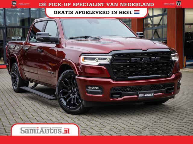 Dodge 1500 Ram LIMITED NIGHT 540PK 706 Nm 2025 | HIGH OUTPUT | XB9 | MASSAGE | BOM VOL | CREW CAB | DUBBELE CABINE | GRIJSKENTEKEN | DE MEEST LUXUEUZE en BEGEERDE Pick-up | VOORRAAD NR 2301 - 7424