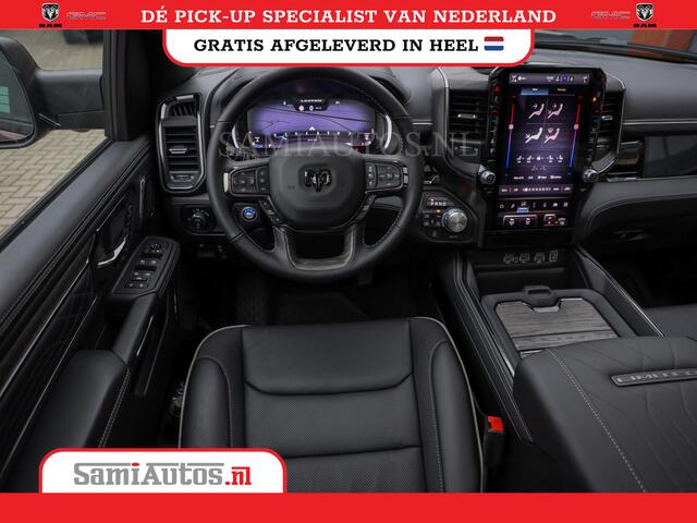 Dodge 1500 Ram LIMITED NIGHT 540PK 706 Nm 2025 | HIGH OUTPUT | XB9 | MASSAGE | BOM VOL | CREW CAB | DUBBELE CABINE | GRIJSKENTEKEN | DE MEEST LUXUEUZE en BEGEERDE Pick-up | VOORRAAD NR 2301 - 7424