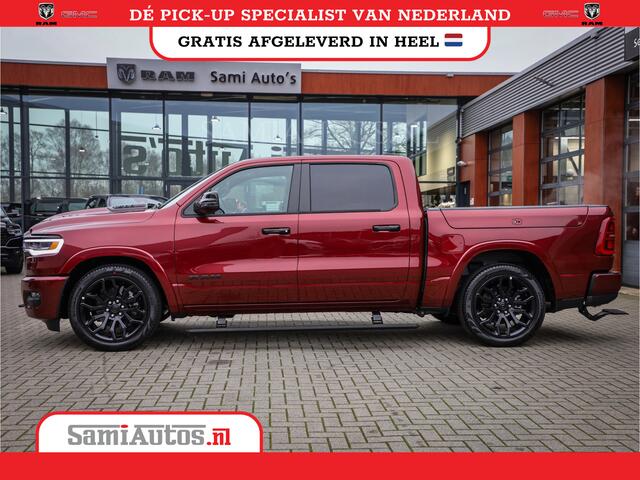 Dodge 1500 Ram LIMITED NIGHT 540PK 706 Nm 2025 | HIGH OUTPUT | XB9 | MASSAGE | BOM VOL | CREW CAB | DUBBELE CABINE | GRIJSKENTEKEN | DE MEEST LUXUEUZE en BEGEERDE Pick-up | VOORRAAD NR 2301 - 7424