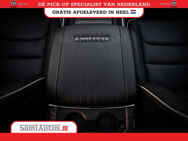 Dodge 1500 Ram LIMITED NIGHT H.O 540PK 706 Nm | XB9 | MASSAGE | BOM VOL | PWD IVORY | CREW CAB | DUBBELE CABINE | GRIJSKENTEKEN | DE MEEST LUXUEUZE en BEGEERDE Pick-up | VOORRAAD NR 2352 - 7649