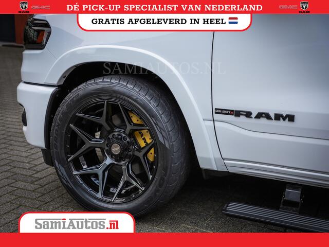 Dodge 1500 Ram LIMITED NIGHT H.O 540PK 706 Nm | XB9 | MASSAGE | BOM VOL | PWD IVORY | CREW CAB | DUBBELE CABINE | GRIJSKENTEKEN | DE MEEST LUXUEUZE en BEGEERDE Pick-up | VOORRAAD NR 2352 - 7649