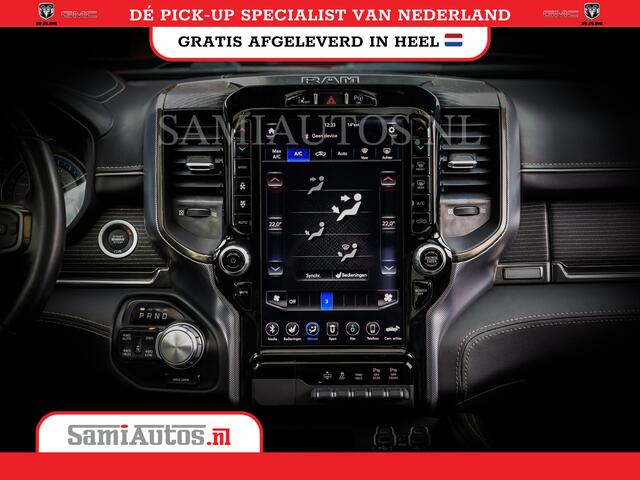 Dodge 1500 Ram LIMITED V8 5.7 HEMI | HUD | LUCHTVERING | PANORAMA | MWK MULTI TAILGATE | 360 CAM | ADAPTIVE CRUISE | 3500KG | HEADUP DISPLAY | DIGITAL MIRROR | CREWCAB | DUBBELE CABINE | NIGHT EDITION | HARMAN KARDON |