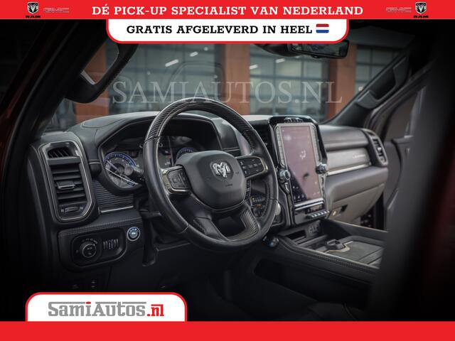 Dodge 1500 Ram LIMITED V8 5.7 HEMI | HUD | LUCHTVERING | PANORAMA | MWK MULTI TAILGATE | 360 CAM | ADAPTIVE CRUISE | 3500KG | HEADUP DISPLAY | DIGITAL MIRROR | CREWCAB | DUBBELE CABINE | NIGHT EDITION | HARMAN KARDON |