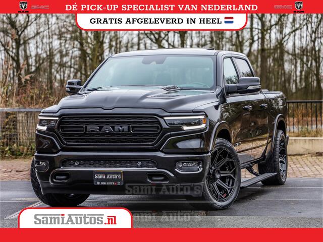 Dodge 1500 Ram LPG | RAMBOX | MWK | VIRTUAL | 5.7 V8 HEMI 402PK | LIMITED NIGHT | HUD ADG | SER LUCHTVERING | MEEST VOLLE UITVOERING | CREW CAB | DUBBELE CABINE | DC | 5 PERSOONS | GRIJSKENTEKEN BEDRIJFS AUTO |