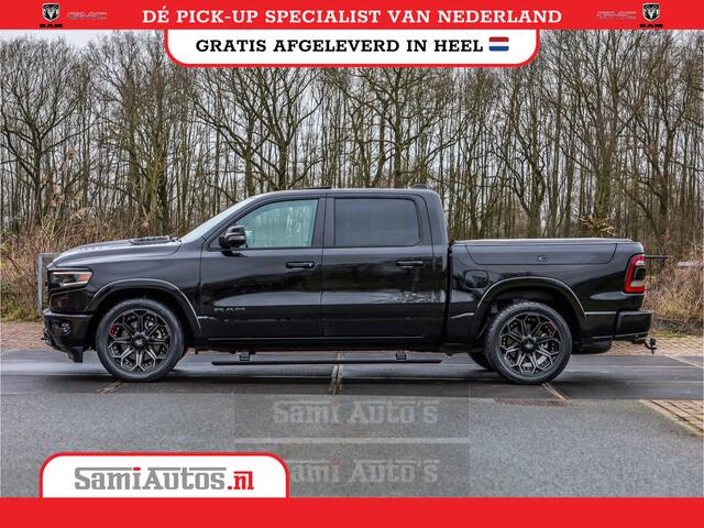 Dodge 1500 Ram LPG | RAMBOX | MWK | VIRTUAL | 5.7 V8 HEMI 402PK | LIMITED NIGHT | HUD ADG | SER LUCHTVERING | MEEST VOLLE UITVOERING | CREW CAB | DUBBELE CABINE | DC | 5 PERSOONS | GRIJSKENTEKEN BEDRIJFS AUTO |