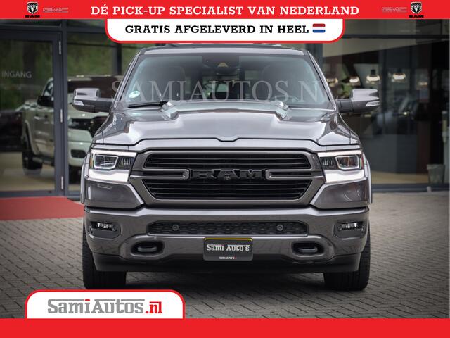 Dodge 1500 Ram SPORT | BOM VOL | 402PK HEMI 5,7 V8 | LUCHTVERING | BED SLIDE | PANO | ADAPTIVE CRUISE | 360 CAMERA | EN VEEL MEER | DUBBELE CABINE | 5 PERSOONS | LAGE KM STAND | GRANITE |