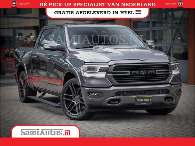Dodge 1500 Ram SPORT | BOM VOL | 402PK HEMI 5,7 V8 | LUCHTVERING | BED SLIDE | PANO | ADAPTIVE CRUISE | 360 CAMERA | EN VEEL MEER | DUBBELE CABINE | 5 PERSOONS | LAGE KM STAND | GRANITE |