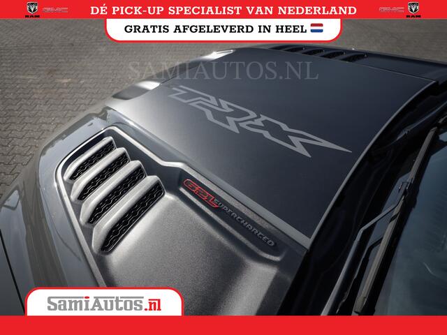 Dodge 1500 Ram TRX LUNAR EDITION | ZEER ZELDZAAM | 6.2 SUPERCHARGED 702 PK HELLCAT | FULL OPTION | CERAMIC GREY | PANORAMA | CARBON PACK | BLACK BEADLOCK WHEELS | BPM VRIJ | LAUNCH CONTROL | 4X4 | 360CAMERA Rijklaar prijs met garantie en genoemde opties en extra's.