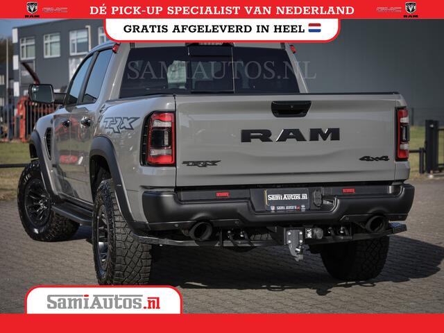 Dodge 1500 Ram TRX LUNAR EDITION | ZEER ZELDZAAM | 6.2 SUPERCHARGED 702 PK HELLCAT | FULL OPTION | CERAMIC GREY | PANORAMA | CARBON PACK | BLACK BEADLOCK WHEELS | BPM VRIJ | LAUNCH CONTROL | 4X4 | 360CAMERA Rijklaar prijs met garantie en genoemde opties en extra's.