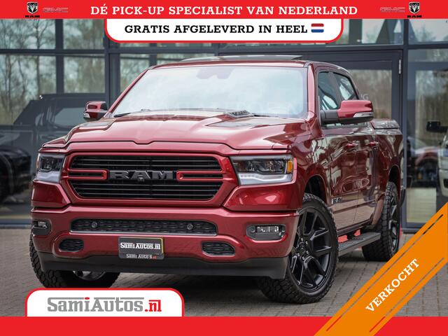 Dodge 1500 Ram SPORT | MARGE BTW VRIJ | MWK KLEP | ADAPTIVE CRUISE | 5.7 V8 HEMI 4X4 | PANORAMA DAK | 360 CAMERA RONDOM ZICHT | DUBBELE CABINE | 5 PERSOONS | LET OP! UNIEK BTW VRIJ MARGE !