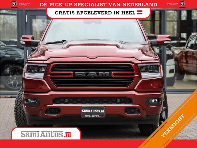 Dodge 1500 Ram SPORT | MARGE BTW VRIJ | MWK KLEP | ADAPTIVE CRUISE | 5.7 V8 HEMI 4X4 | PANORAMA DAK | 360 CAMERA RONDOM ZICHT | DUBBELE CABINE | 5 PERSOONS | LET OP! UNIEK BTW VRIJ MARGE !