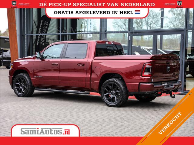 Dodge 1500 Ram SPORT | MARGE BTW VRIJ | MWK KLEP | ADAPTIVE CRUISE | 5.7 V8 HEMI 4X4 | PANORAMA DAK | 360 CAMERA RONDOM ZICHT | DUBBELE CABINE | 5 PERSOONS | LET OP! UNIEK BTW VRIJ MARGE !