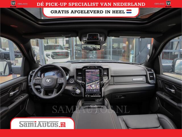 Dodge 1500 Ram V8 402PK 4X4 | PANORAMA DAK | STOEL VERWARMING V+A | APPLE CARPLAY | HEAD-UP | BINNENSPIEGEL CAMERA | DIGI CLUSTER | ELEC STOELEN | HARMAN KARDON | DUBBELE CABINE | Voorraad nr 2357 - 5182 | SPORT | LIMITED | LARAMIE | LONGHORN | BIGHORN |