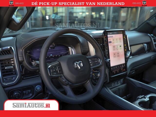 Dodge 1500 RAM Night Premium | Full Option | De Meest Luxe Pick-Up in zijn Klasse | Comfortabele Dubbele Cabine met Royale 5 Zitplaatsen | BPM vrij | Nu Leverbaar uit Voorraad | Voorraad Nr 2230 - 8765