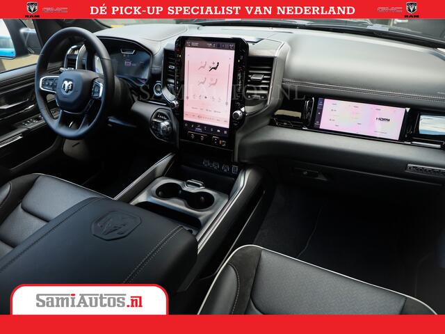 Dodge 1500 RAM Night Premium | Full Option | De Meest Luxe Pick-Up in zijn Klasse | Comfortabele Dubbele Cabine met Royale 5 Zitplaatsen | BPM vrij | Nu Leverbaar uit Voorraad | Voorraad Nr 2282 - 3332
