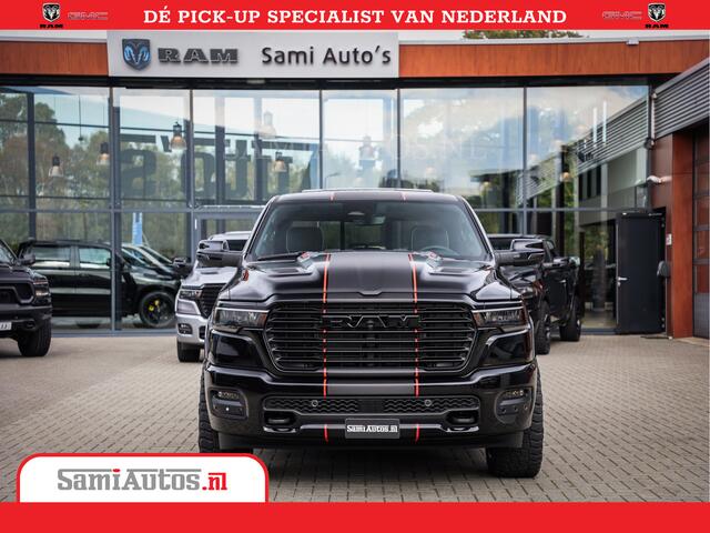 Dodge 1500 RAM Night Premium | Full Option | De Meest Luxe Pick-Up in zijn Klasse | Comfortabele Dubbele Cabine met Royale 5 Zitplaatsen | BPM vrij | Nu Leverbaar uit Voorraad | Voorraad Nr 2283 - 3326