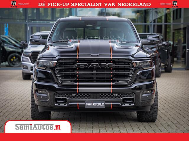 Dodge 1500 RAM Night Premium | Full Option | De Meest Luxe Pick-Up in zijn Klasse | Comfortabele Dubbele Cabine met Royale 5 Zitplaatsen | BPM vrij | Nu Leverbaar uit Voorraad | Voorraad Nr 2283 - 3326