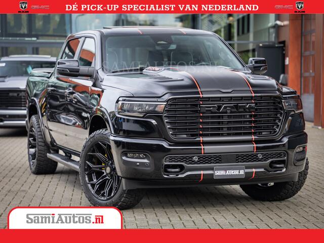 Dodge 1500 RAM Night Premium | Full Option | De Meest Luxe Pick-Up in zijn Klasse | Comfortabele Dubbele Cabine met Royale 5 Zitplaatsen | BPM vrij | Nu Leverbaar uit Voorraad | Voorraad Nr 2283 - 3326
