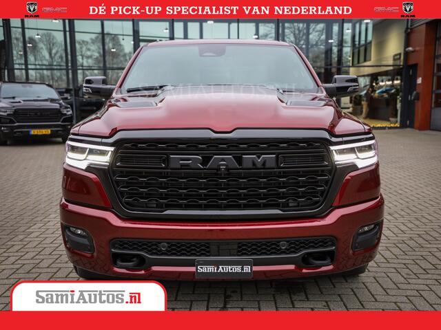 Dodge 1500 Ram Limited Night High Output 540HP 706Nm | Massage + Full Option | De Meest Luxe en Volle Pick-Up in zijn Klasse | Comfortabele Dubbele Cabine met Royale 5 Zitplaatsen | BPM vrij | Nu Leverbaar uit Voorraad | Voorraad Nr 2302 - 7425