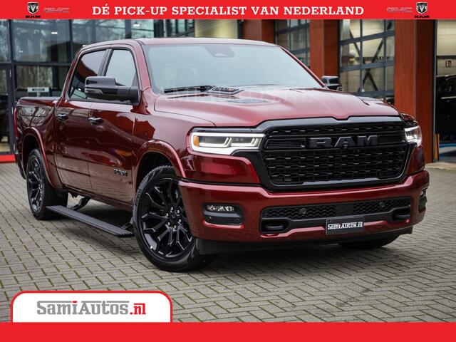 Dodge 1500 Ram Limited Night High Output 540HP 706Nm | Massage + Full Option | De Meest Luxe en Volle Pick-Up in zijn Klasse | Comfortabele Dubbele Cabine met Royale 5 Zitplaatsen | BPM vrij | Nu Leverbaar uit Voorraad | Voorraad Nr 2302 - 7425