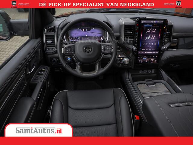 Dodge 1500 Ram Limited Night High Output 540HP 706Nm | Massage + Full Option | De Meest Luxe en Volle Pick-Up in zijn Klasse | Comfortabele Dubbele Cabine met Royale 5 Zitplaatsen | BPM vrij | Nu Leverbaar uit Voorraad | Voorraad Nr 2302 - 7425