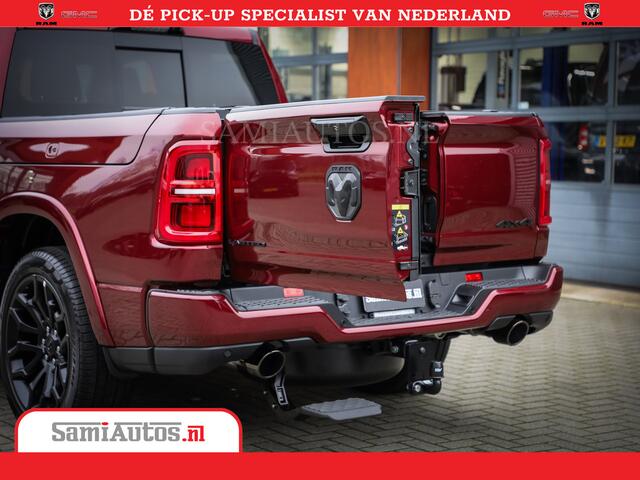 Dodge 1500 Ram Limited Night High Output 540HP 706Nm | Massage + Full Option | De Meest Luxe en Volle Pick-Up in zijn Klasse | Comfortabele Dubbele Cabine met Royale 5 Zitplaatsen | BPM vrij | Nu Leverbaar uit Voorraad | Voorraad Nr 2302 - 7425