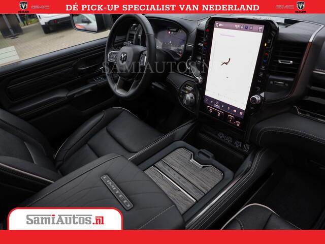 Dodge 1500 Ram Limited Night High Output 540HP 706Nm | Massage + Full Option | De Meest Luxe en Volle Pick-Up in zijn Klasse | Comfortabele Dubbele Cabine met Royale 5 Zitplaatsen | BPM vrij | Nu Leverbaar uit Voorraad | Voorraad Nr 2302 - 7425
