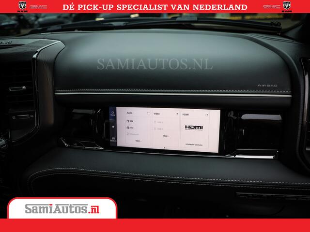 Dodge 1500 Ram Limited Night High Output 540HP 706Nm | Massage + Full Option | De Meest Luxe en Volle Pick-Up in zijn Klasse | Comfortabele Dubbele Cabine met Royale 5 Zitplaatsen | BPM vrij | Nu Leverbaar uit Voorraad | Voorraad Nr 2302 - 7425