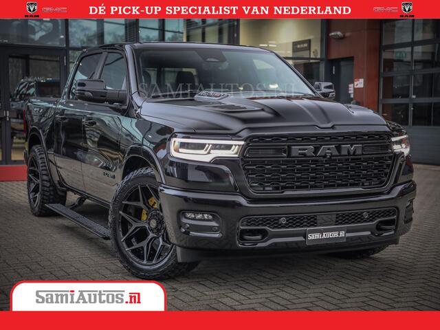 Dodge 1500 Ram Limited Night High Output 540HP 706Nm | Massage + Full Option | De Meest Luxe en Volle Pick-Up in zijn Klasse | Comfortabele Dubbele Cabine met Royale 5 Zitplaatsen | BPM vrij | Nu Leverbaar uit Voorraad | Voorraad Nr 2350 - 5181