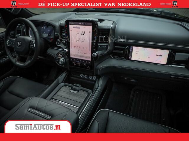 Dodge 1500 Ram Limited Night High Output 540HP 706Nm | Massage + Full Option | De Meest Luxe en Volle Pick-Up in zijn Klasse | Comfortabele Dubbele Cabine met Royale 5 Zitplaatsen | BPM vrij | Nu Leverbaar uit Voorraad | Voorraad Nr 2350 - 5181