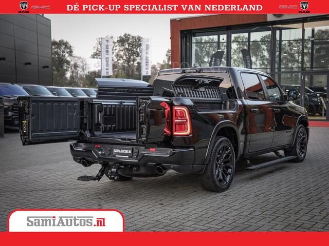 Dodge 1500 Ram Limited Night High Output 540HP 706Nm | Massage + Full Option | De Meest Luxe en Volle Pick-Up in zijn Klasse | Comfortabele Dubbele Cabine met Royale 5 Zitplaatsen | BPM vrij | Nu Leverbaar uit Voorraad | Voorraad Nr 2338 - 5404