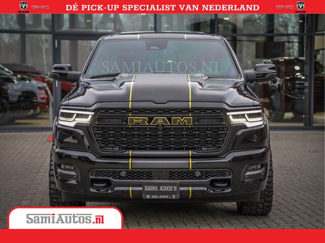 Dodge 1500 Ram Limited Night High Output 540HP 706Nm | Massage + Full Option | De Meest Luxe en Volle Pick-Up in zijn Klasse | Comfortabele Dubbele Cabine met Royale 5 Zitplaatsen | BPM vrij | Nu Leverbaar uit Voorraad | Voorraad Nr 2332 - 5179