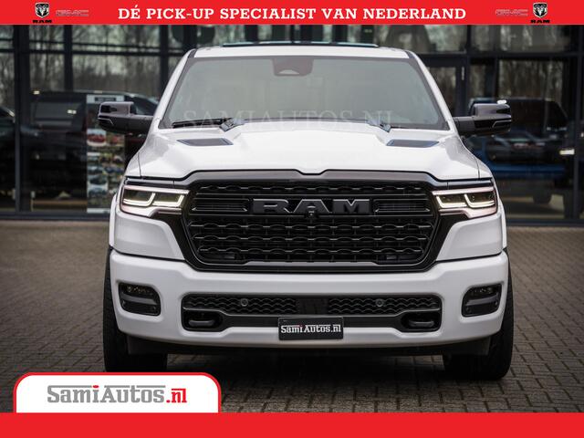 Dodge 1500 Ram 1500 Limited Night High Output 540HP 706Nm | Massage + Full Option | De Meest Luxe en Volle Pick-Up in zijn Klasse | Comfortabele Dubbele Cabine met Royale 5 Zitplaatsen | BPM vrij | Nu Leverbaar uit Voorraad | Voorraad Nr 2336 - 7700