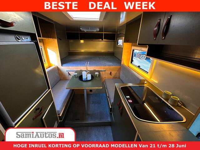 Dodge 1500 Ram ¤15000,- VOORDEEL | CAMPER / AFZET UNIT | SHOWROOM MODEL | 4 PERSOONS | AIRCO | ZONNEPANEEL | VERWARMING | DOUCHE | WC | LUIFEL | 4 SLAAP PLAATSEN | Let Op: Investeer in deze unieke afzetunit camper en verdien direct!