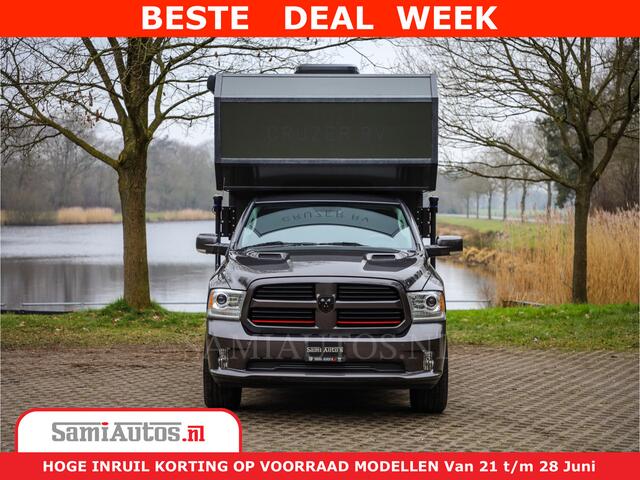 Dodge 1500 Ram ¤15000,- VOORDEEL | CAMPER / AFZET UNIT | SHOWROOM MODEL | 4 PERSOONS | AIRCO | ZONNEPANEEL | VERWARMING | DOUCHE | WC | LUIFEL | 4 SLAAP PLAATSEN | Let Op: Investeer in deze unieke afzetunit camper en verdien direct!