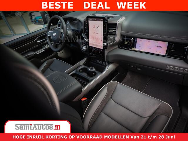Dodge 1500 RAM Night Premium | Full Option | De Meest Luxe Pick-Up in zijn Klasse | Comfortabele Dubbele Cabine met Royale 5 Zitplaatsen | BPM vrij | Nu Leverbaar uit Voorraad | Voorraad Nr 2283 - 3326