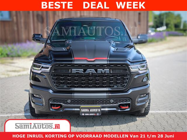 Dodge 1500 Ram Limited Night High Output 540HP 706Nm | Massage + Full Option | De Meest Luxe en Volle Pick-Up in zijn Klasse | Comfortabele Dubbele Cabine met Royale 5 Zitplaatsen | BPM vrij | Nu Leverbaar uit Voorraad | Voorraad Nr 2334 - 5409
