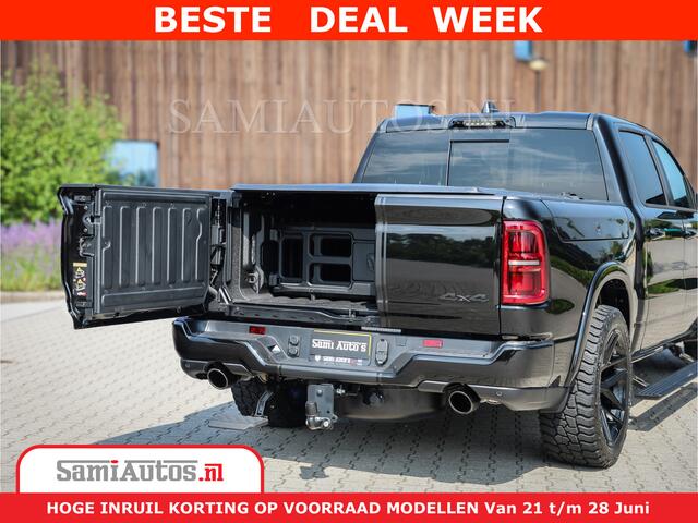 Dodge 1500 Ram Limited Night High Output 540HP 706Nm | Massage + Full Option | De Meest Luxe en Volle Pick-Up in zijn Klasse | Comfortabele Dubbele Cabine met Royale 5 Zitplaatsen | BPM vrij | Nu Leverbaar uit Voorraad | Voorraad Nr 2334 - 5409
