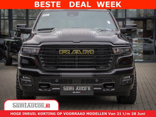 Dodge 1500 RAM Night Premium | Full Option | De Meest Luxe Pick-Up in zijn Klasse | Comfortabele Dubbele Cabine met Royale 5 Zitplaatsen | BPM vrij | Nu Leverbaar uit Voorraad | Voorraad Nr 2288 - 4952