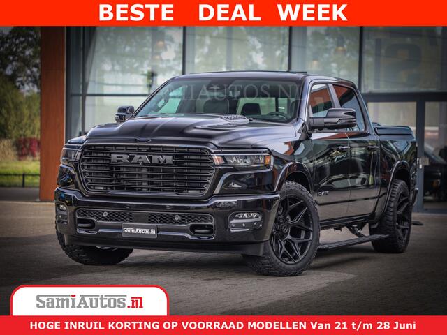 Dodge 1500 RAM Night Premium | Full Option | De Meest Luxe Pick-Up in zijn Klasse | Comfortabele Dubbele Cabine met Royale 5 Zitplaatsen | BPM vrij | Nu Leverbaar uit Voorraad | Voorraad Nr 2285 - 7648
