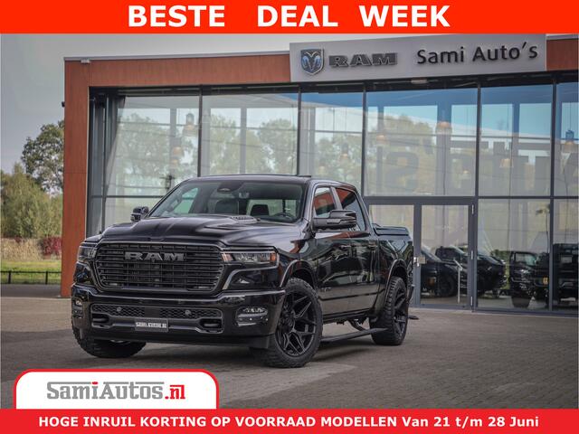 Dodge 1500 RAM Night Premium | Full Option | De Meest Luxe Pick-Up in zijn Klasse | Comfortabele Dubbele Cabine met Royale 5 Zitplaatsen | BPM vrij | Nu Leverbaar uit Voorraad | Voorraad Nr 2285 - 7648
