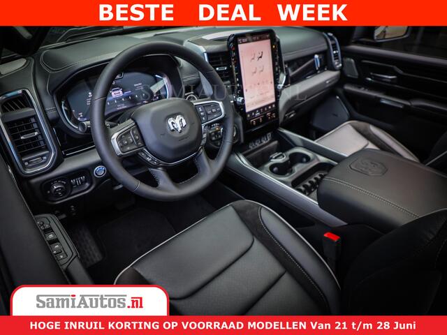 Dodge 1500 RAM Night Premium | Full Option | De Meest Luxe Pick-Up in zijn Klasse | Comfortabele Dubbele Cabine met Royale 5 Zitplaatsen | BPM vrij | Nu Leverbaar uit Voorraad | Voorraad Nr 2285 - 7648